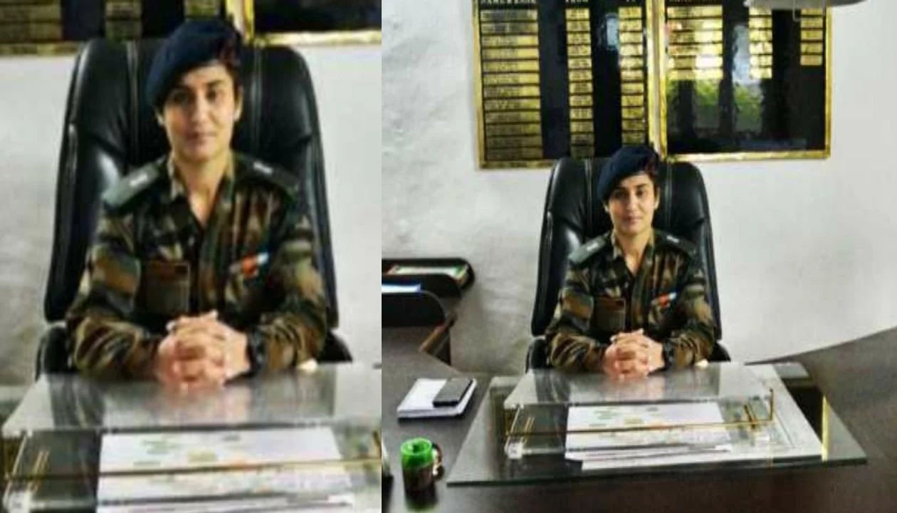 Major aaina raina becomes first woman army officer to lead BRO unit know more about her Major aaina raina becomes first woman army officer to lead BRO unit know more about her