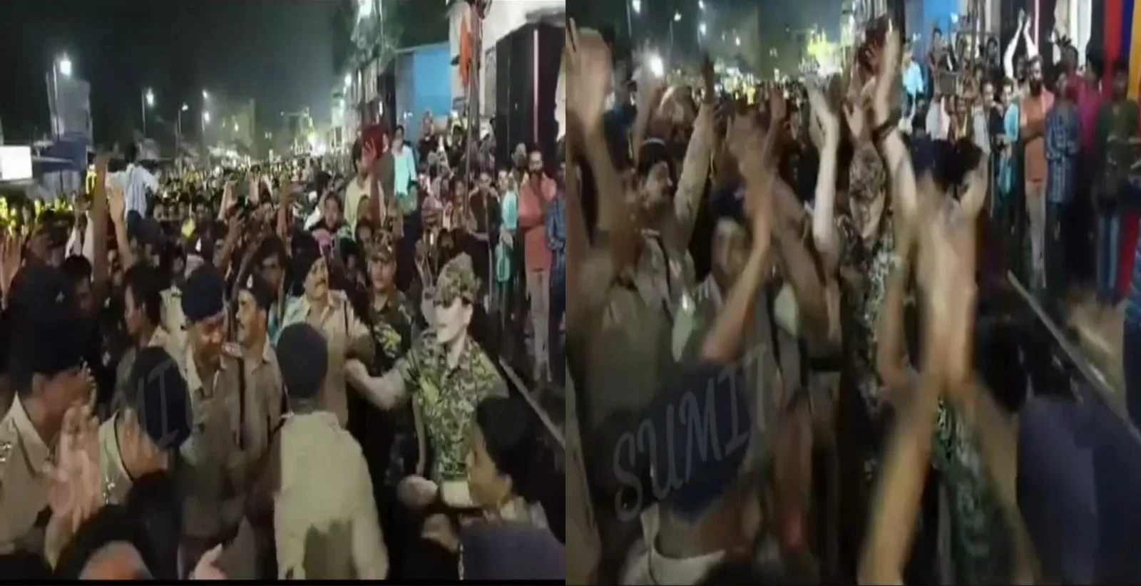 Ips Ankita Sharma started dancing on mata rani bhajan Ips Ankita Sharma started dancing on mata rani bhajan