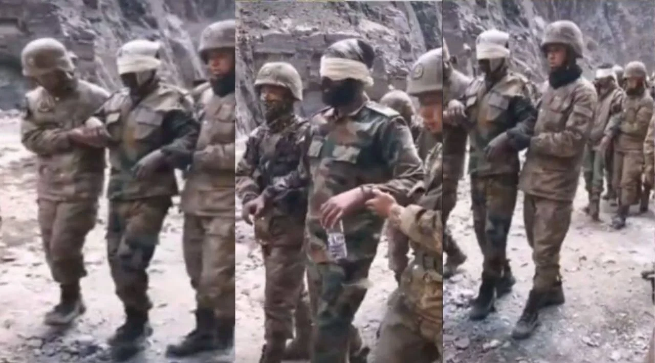 Chini media ka dawa balwan ghati me pla ne pakde the ghayal bharatiya sainik