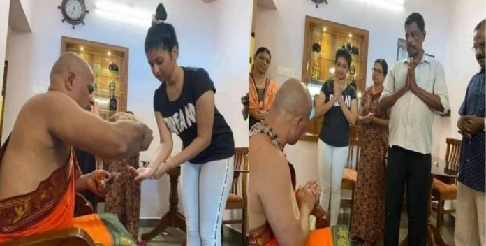 The girl persuaded the family members to marry a Muslim boy but a saint changed the girl's mind