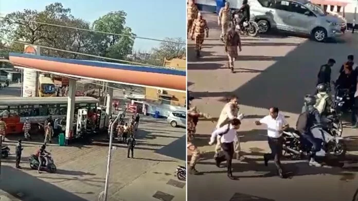 Petrol pump owner beaten up by CRPF jawans