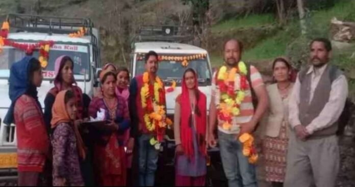 After independence, the road reached this village of Rudraprayag for the first time, the villagers celebrated the festival