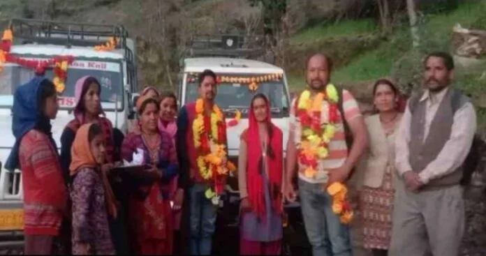 After independence, the road reached this village of Rudraprayag for the first time, the villagers celebrated the festival After independence, the road reached this village of Rudraprayag for the first time, the villagers celebrated the festival