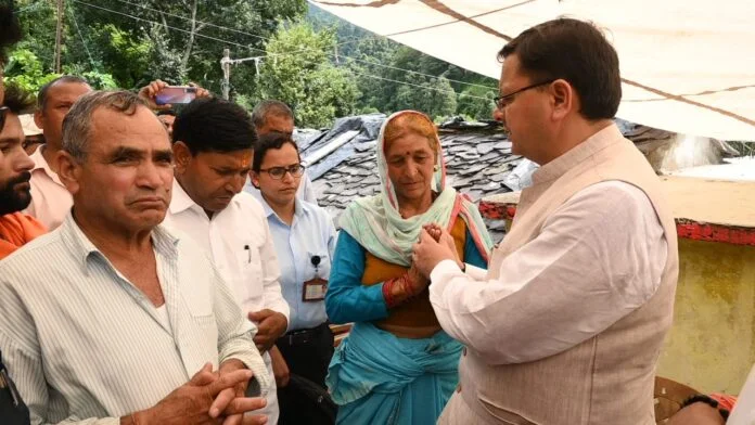 CM Dhami reached the house of martyr jawan Praveen Kumar