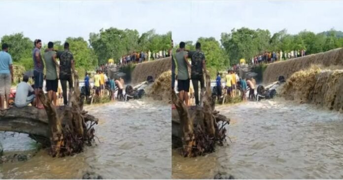 Ertiga car washed away in dhela river of ramnagar 9 people died