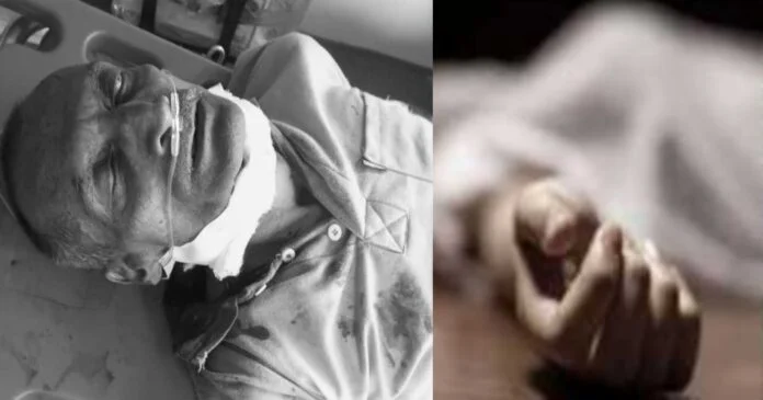 Government employee did not get retirement money, then cut his own neck