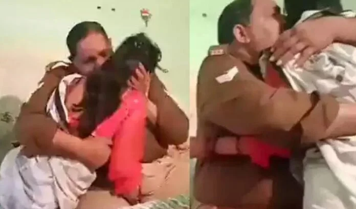 Up police karmi indecent act with woman