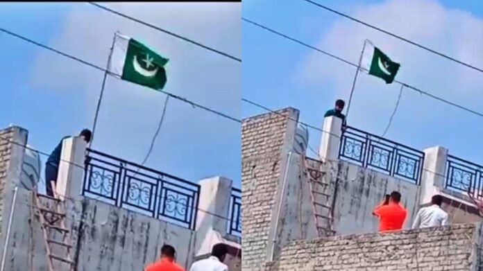 Pakistan flag hoisted at home in Moradabad, UP, father and son arrested, case of treason registered