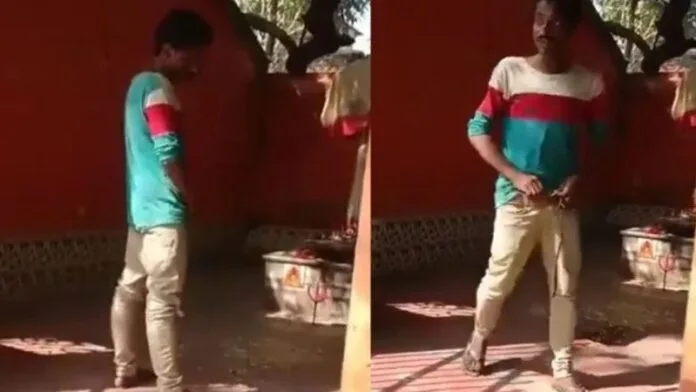 Ara Sheikh urinating on shivling Murshidabad West bangal