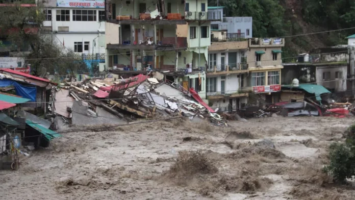 Tamsa river's furious form in Guchhupani, biggest cafe and gaming zone washed away
