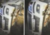 उत्तराखंड: सराईखेत सड़क पर पलटी कार, तीन घायल Car overturns on Saraikhet road; three injured.